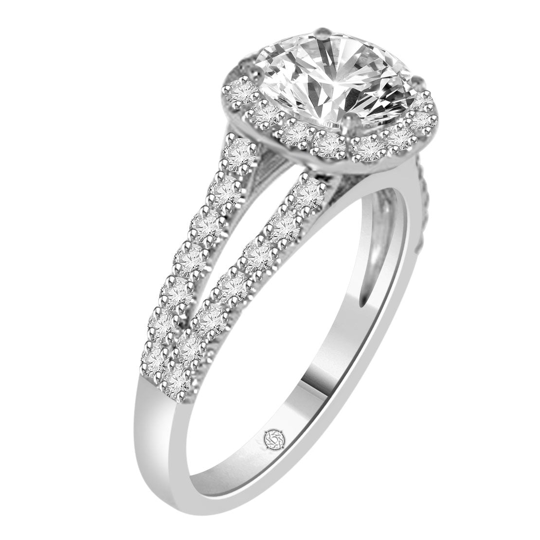 .70 Carat 14k White Gold TIFFANIE DIAMOND ENGAGEMENT RING - R270