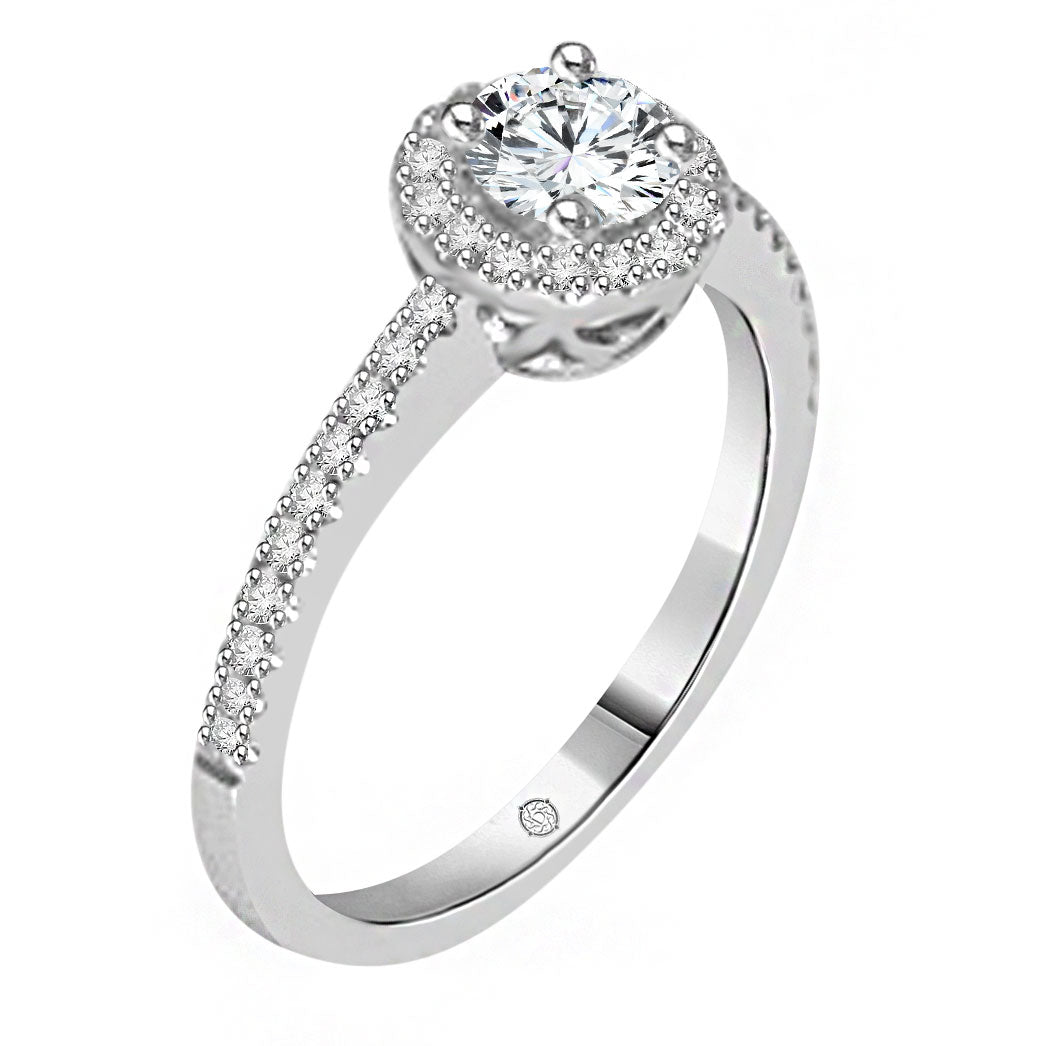 .80 Carat 14k White Gold JAYDEN DIAMOND ENGAGEMENT RING - R275