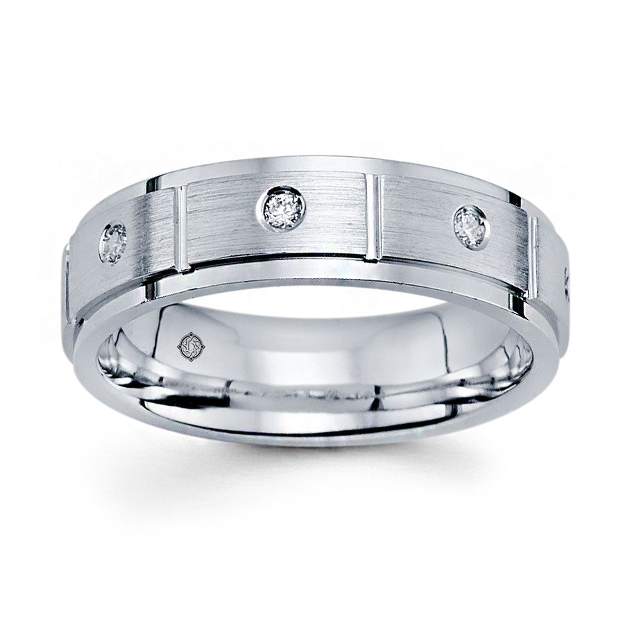 .18 Carat 14k White Gold Diamond Wedding Band - BAND2394