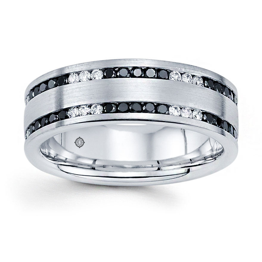 1.10 Carat 14k White Gold Diamond Wedding Band - BAND2386