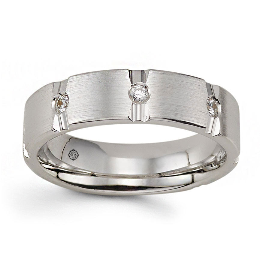 .30 Carat 14k Satin Finish Diamond Wedding Band - BAND2379