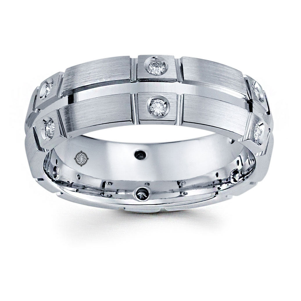 .50 Carat 14k White Gold Diamond Wedding Band - BAND2375