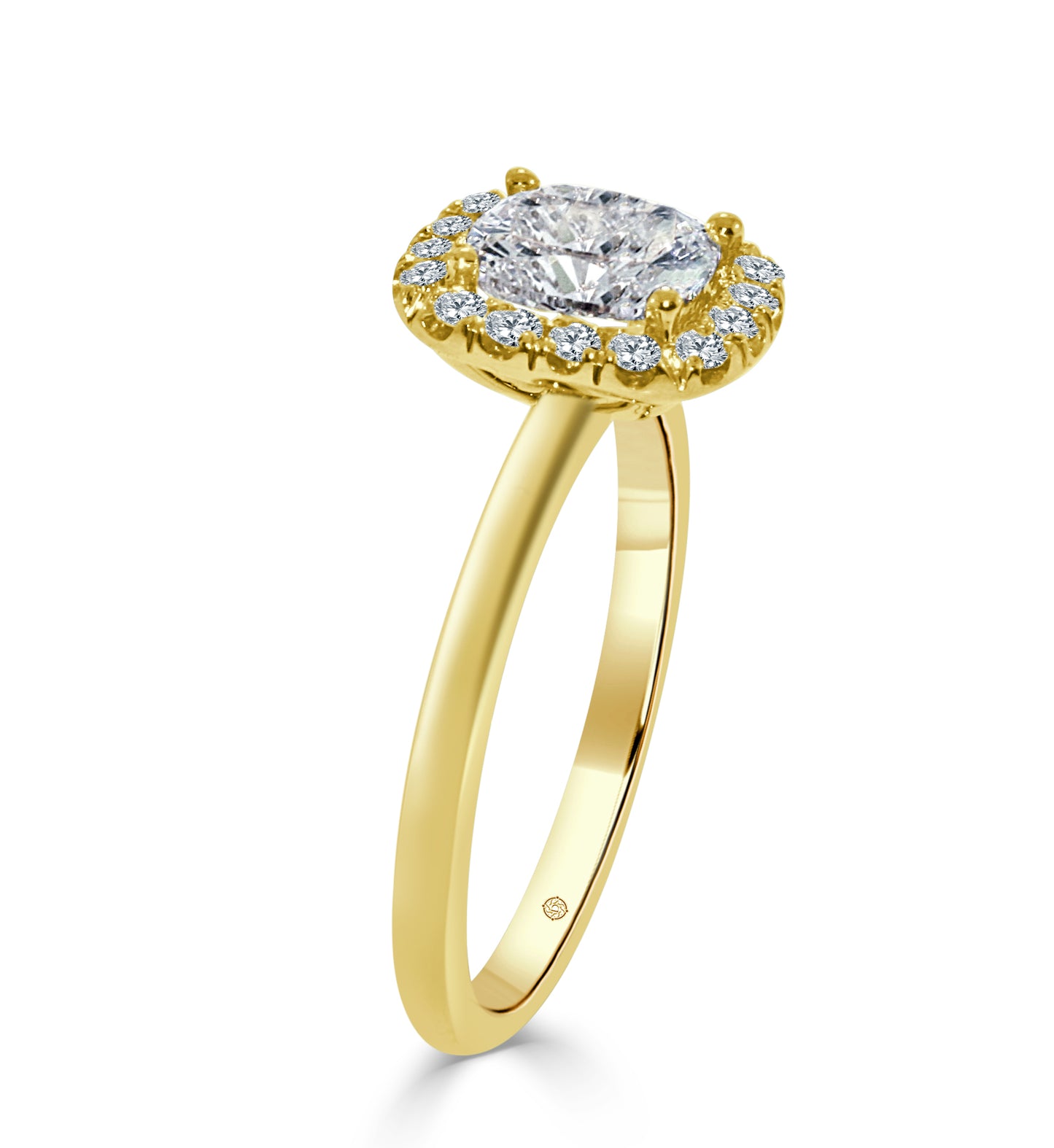 14k Yellow Gold CARMELITA DIAMOND ENGAGEMENT RING - R527