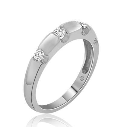 .40 Carat 14k White Gold Diamond Wedding Band - BAND1161