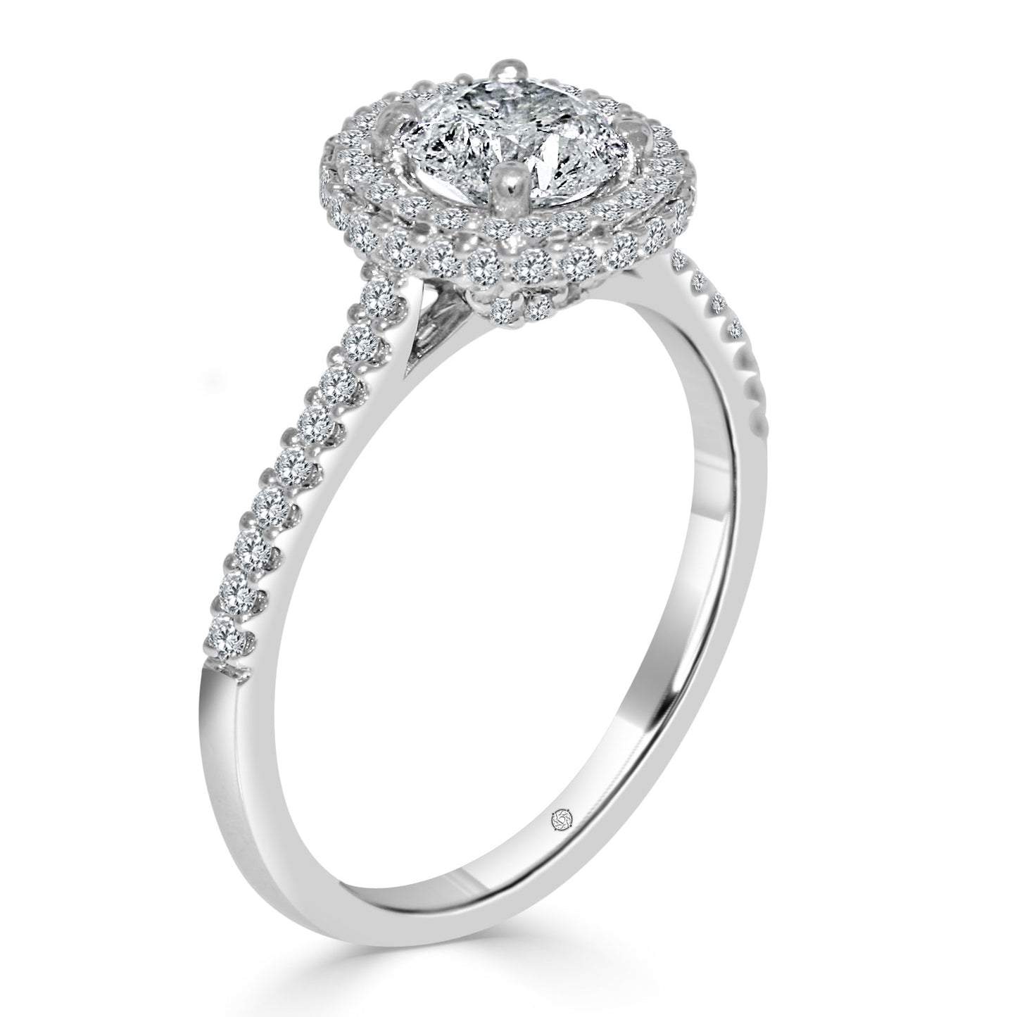 VENTOSA DIAMOND DOUBLE HALO ENGAGEMENT RING - ER1004