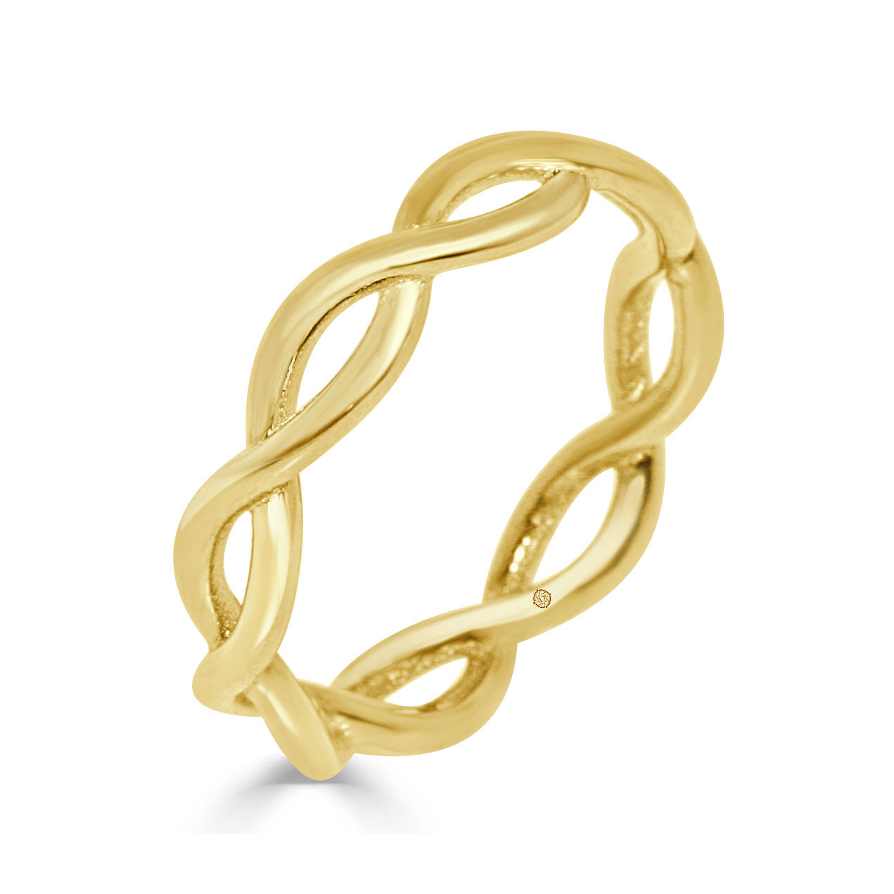 Plain Eternity Wedding Band In 14k Yellow Gold - BAND2322