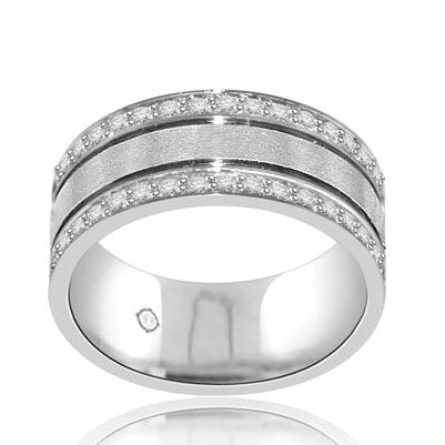 .70 Carat 14k White Gold Diamond Wedding Band - BAND2092