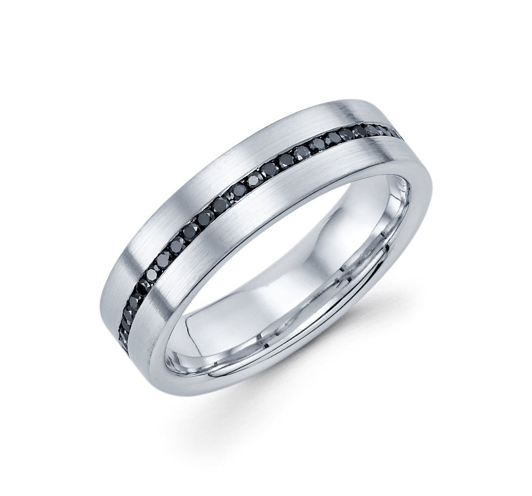 0.55 Carat 14k White Gold Wedding Band - BAND2252