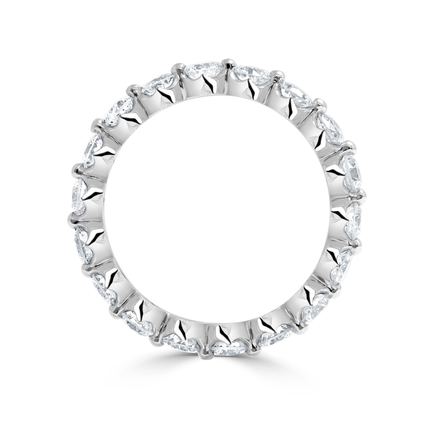 14K White Gold Floating Eternity (1.73ctw) - BAND2658