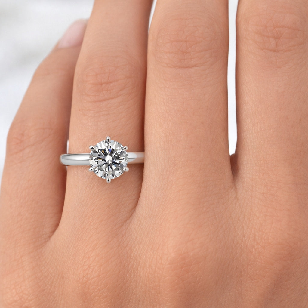 Six-Prong Solitaire Engagement Ring SOL1120
