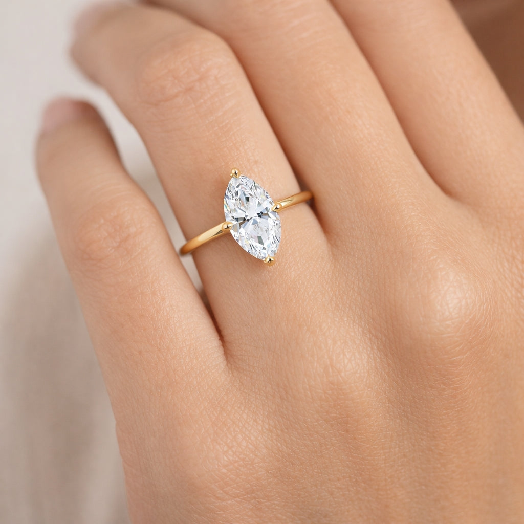 Solitaire Engagement Ring with Marquise Cut, SOL1251