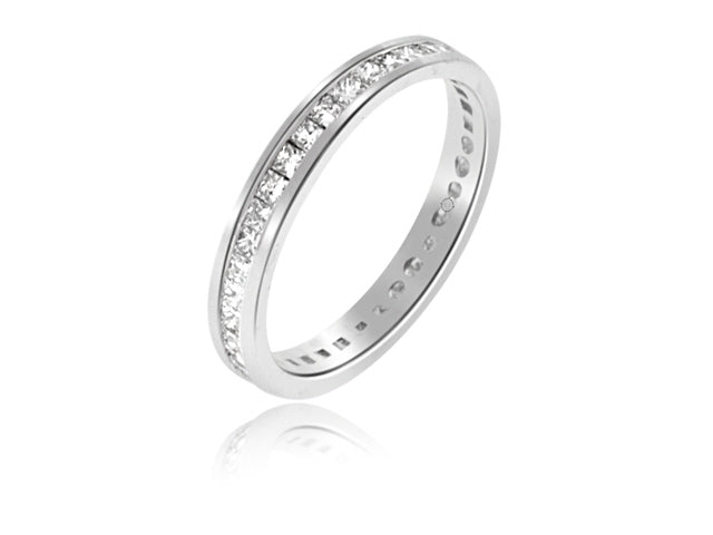 1.0 Carat 14k White Gold Diamond Wedding Band - BAND1039
