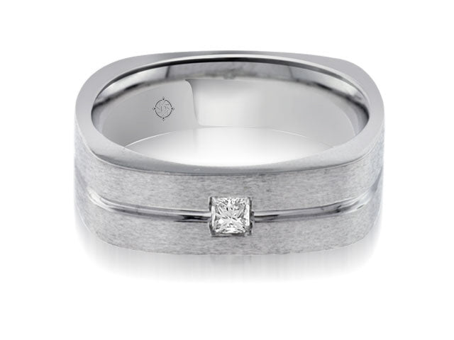 .50 Carat 14k White Gold Diamond Wedding Band - BAND1042