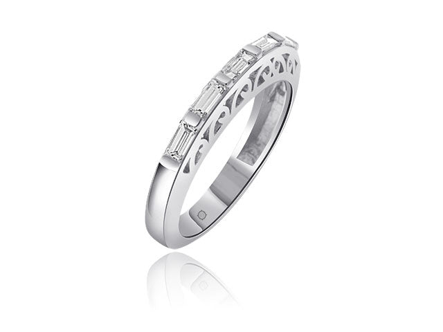 .60 Carat 14k White Gold Diamond Wedding Band - BAND1065