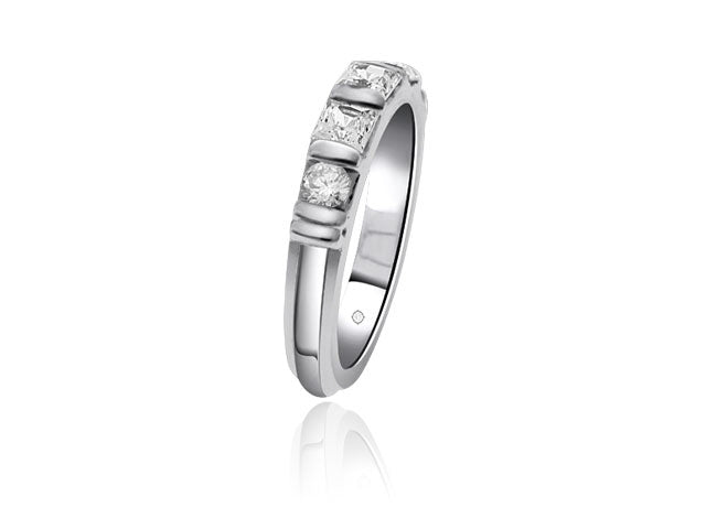 .75 Carat 14k White Gold Diamond Wedding Band - BAND1073