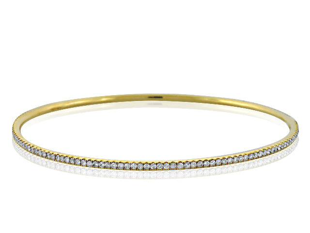 1.70 Carat 14k Yellow Gold Diamond Bangle - BANG01047