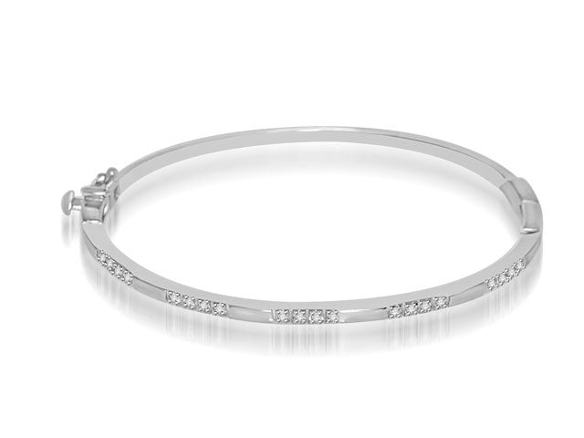 .50 Carat 14k White Gold Diamond Bangle - BANG03067