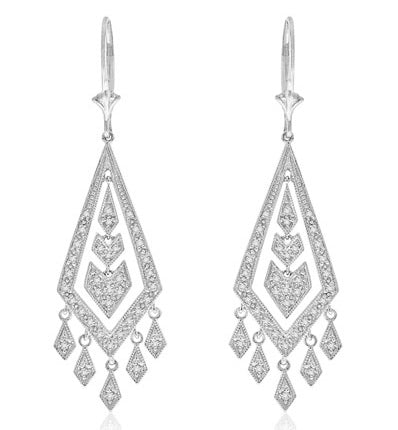 .50 Carat 14k White Gold Diamond Earrings - E01216