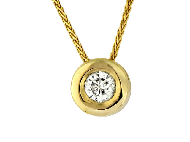 .25 Carat 14K Yellow Gold Diamond Pendant - PEN01092