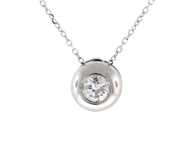 .30 Carat 14K White Gold Diamond Pendant - PEN1253