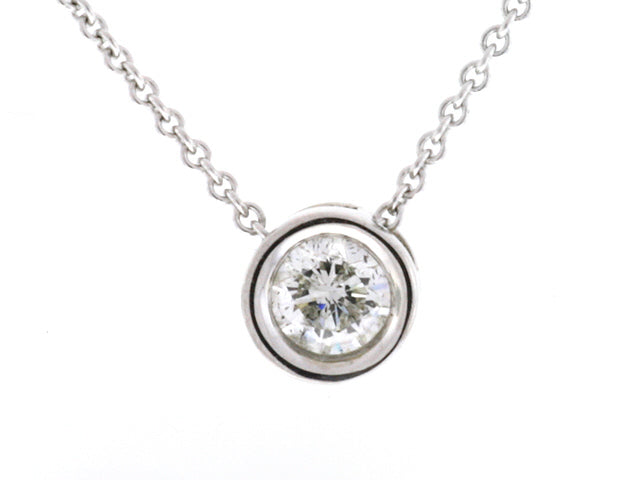 .35 Carat 14K White Gold Diamond Pendant - PEN1254