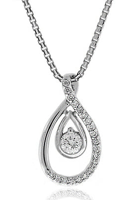 .50 Carat 14k White Gold Diamond Pendant - PEN1452
