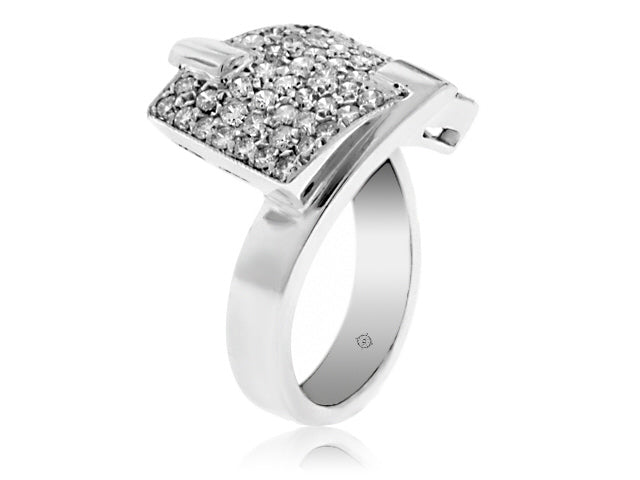 1.40 Carat 14k White Gold Diamond Cocktail Ring - R01391