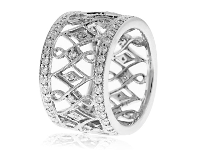 1.20 Carat 14k White Gold Diamond Cocktail Ring - R017566