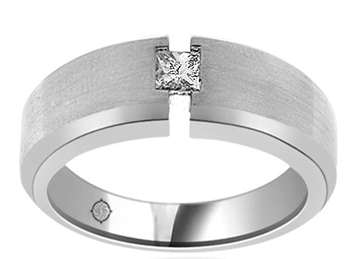 .25 Carat 14k White Gold Diamond Wedding Band - R07654