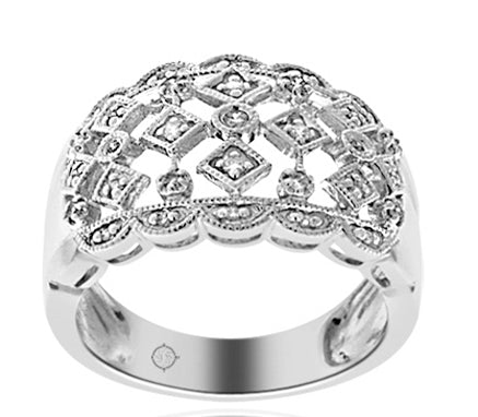 .25 Carat 14k White Gold Diamond Cocktail Ring - R10097