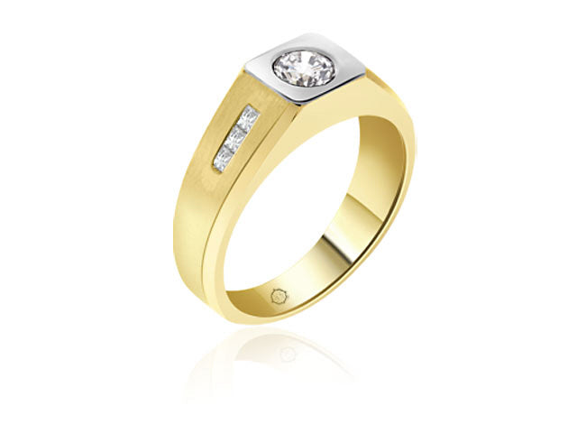 .85 Carat 2Tone 14k Gold Diamond Wedding Band - R10242