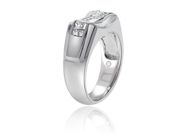 1.50 Carat 14k White Gold Diamond Wedding Band - R10262