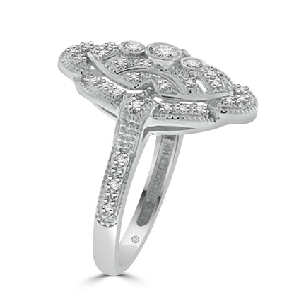 1.10 Carat 14k White Gold Diamond Cocktail Ring - R185