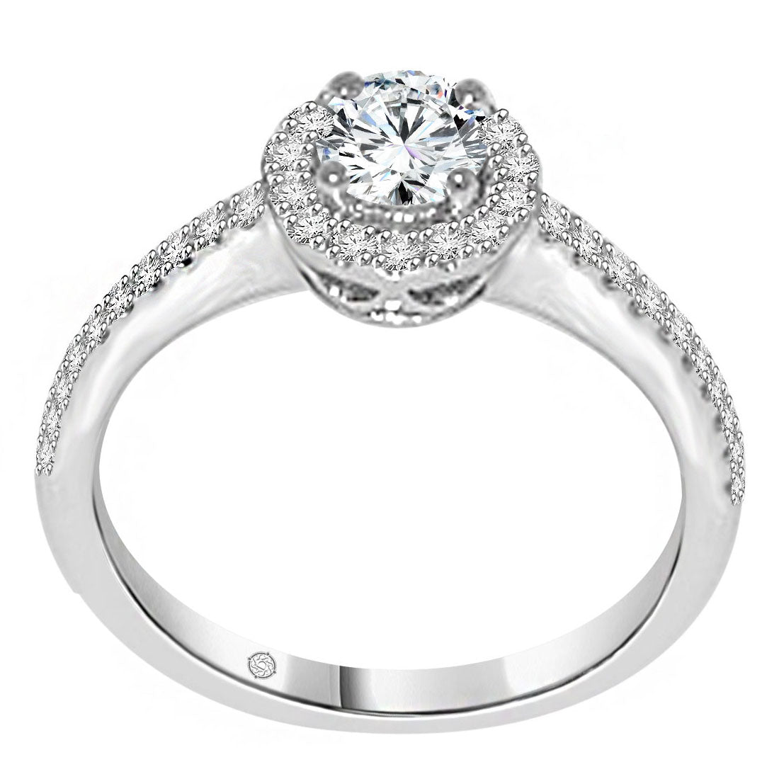.80 Carat 14k White Gold JAYDEN DIAMOND ENGAGEMENT RING - R275