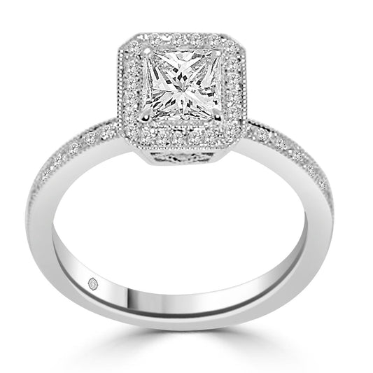 .65 Carat 14k White Gold EVIRA DIAMOND ENGAGEMENT RING - R252
