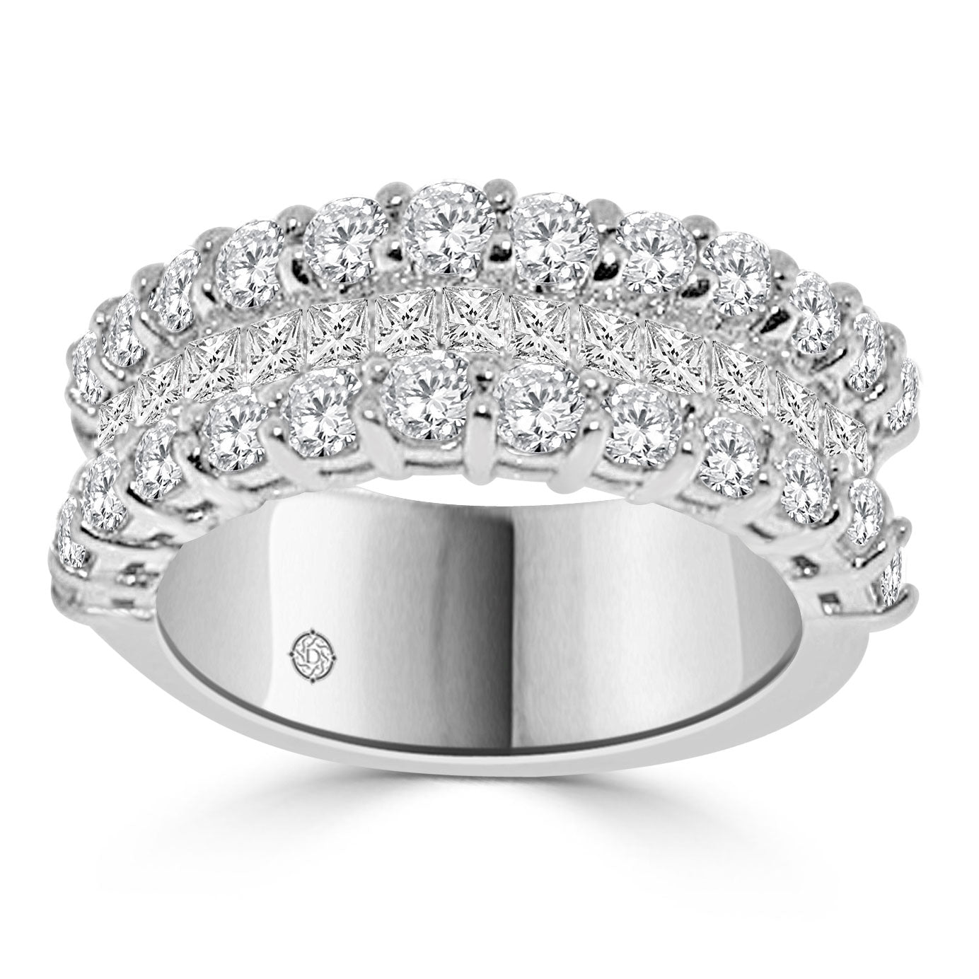 2.74 Carat 14k White Gold Diamond Cocktail Ring - R273