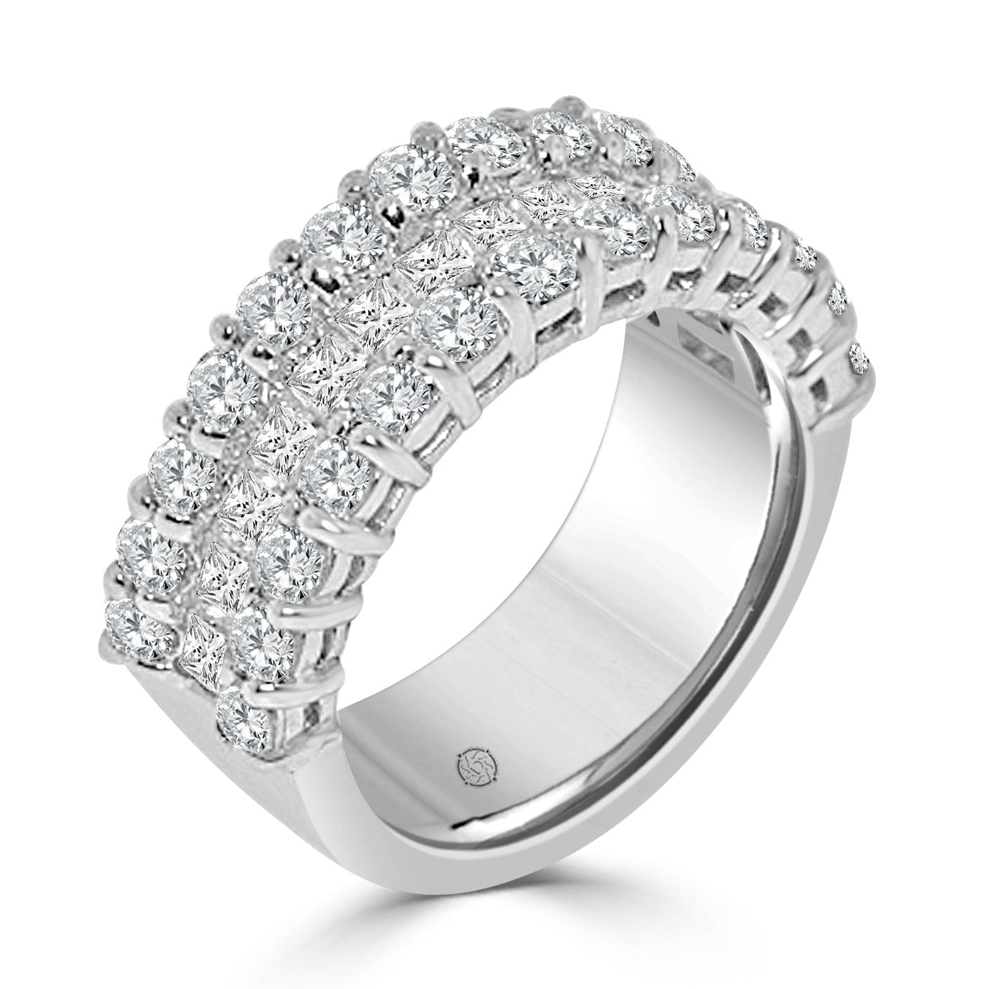 2.74 Carat 14k White Gold Diamond Cocktail Ring - R273