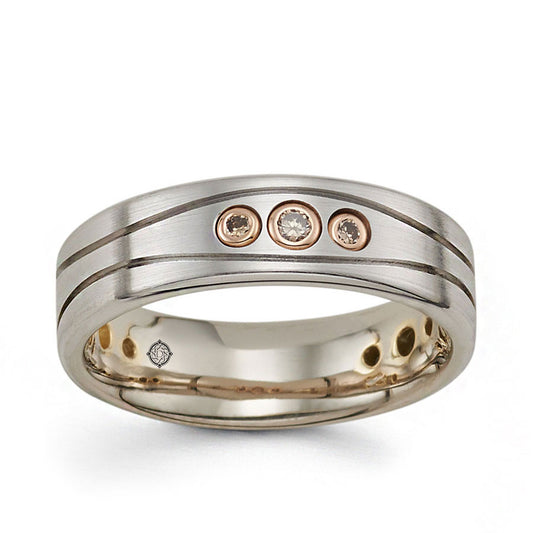 .30 Carat 2-Tone Diamond Wedding Band - BAND2357