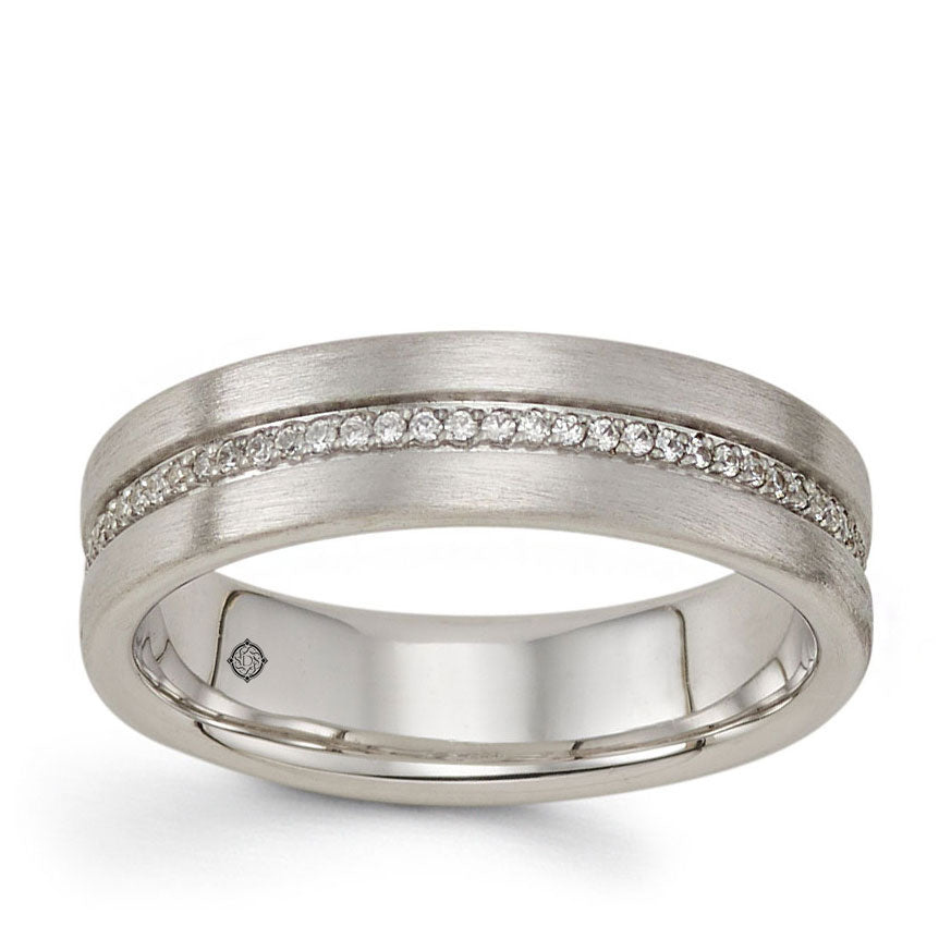 .70 Carat 14k Satin Finish Diamond Wedding Band - BAND2355