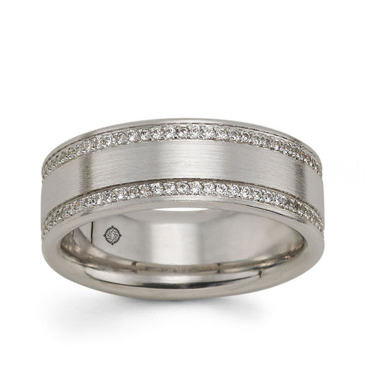 .70 Carat 14k Satin Finish Diamond Wedding Band - BAND2354