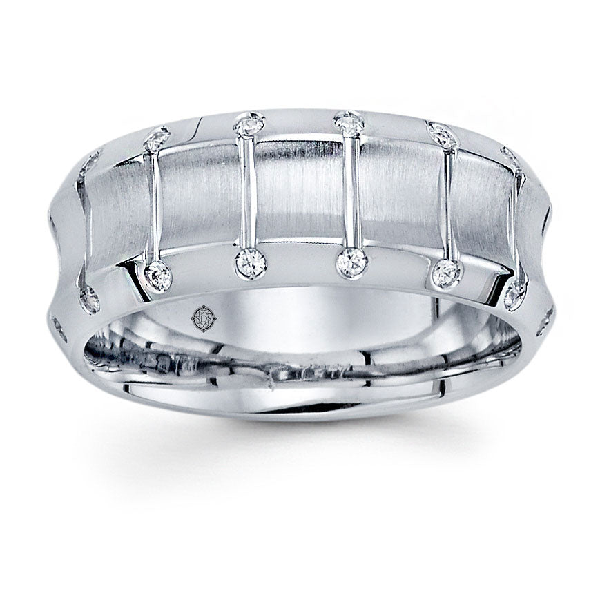 .30 Carat 14k White Gold Diamond Wedding Band - BAND2395