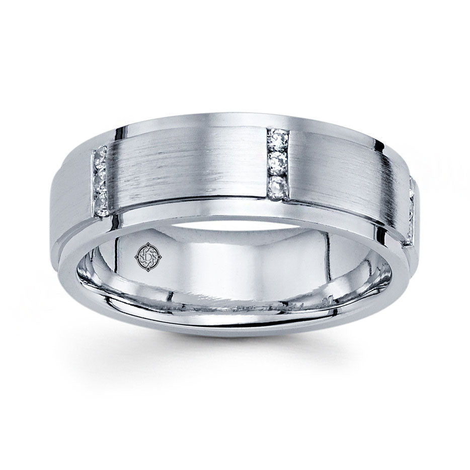 .25 Carat 14k White Gold Diamond Wedding Band - BAND2078 - BAND2392