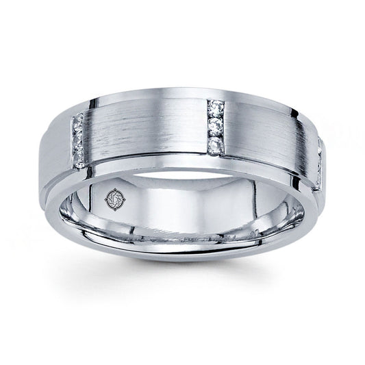 .25 Carat 14k White Gold Diamond Wedding Band - BAND2078 - BAND2392