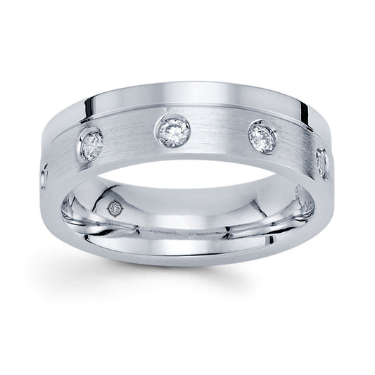 .70 Carat 14k White Gold Diamond Wedding Band - BAND2389