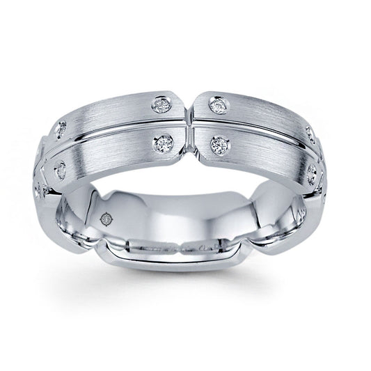 .20 Carat 14k White Gold Diamond Wedding Band - BAND2388