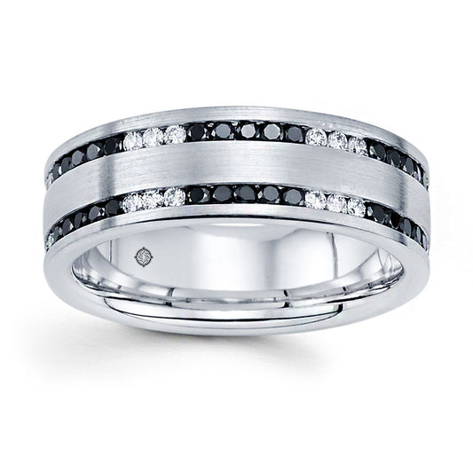 1.10 Carat 14k White Gold Diamond Wedding Band - BAND2386