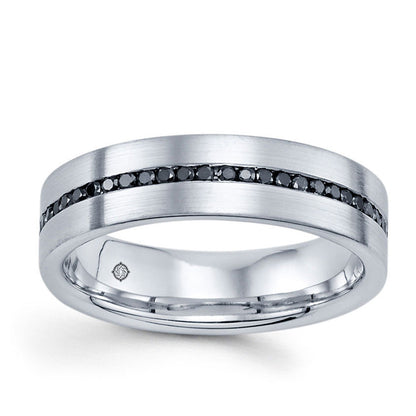 0.55 Carat 14k White Gold Wedding Band - BAND2252