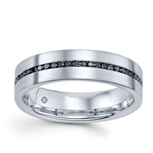 0.55 Carat 14k White Gold Wedding Band - BAND2252