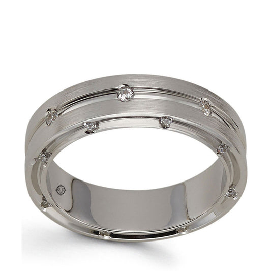 .36 Carat 14k Satin Finish Diamond Wedding Band - BAND2380