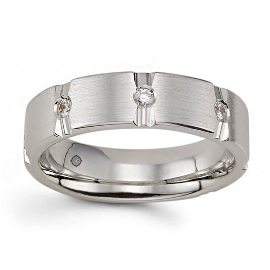 .30 Carat 14k Satin Finish Diamond Wedding Band - BAND2379